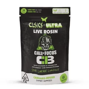 Buy CLSICS (Live Rosin + Caffeine Gummies) – 100MG Online in the US